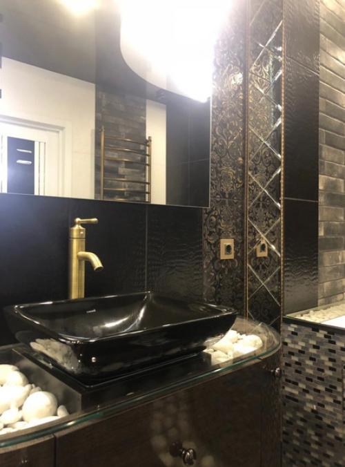 Просторная квартира в темных оттенках. 04