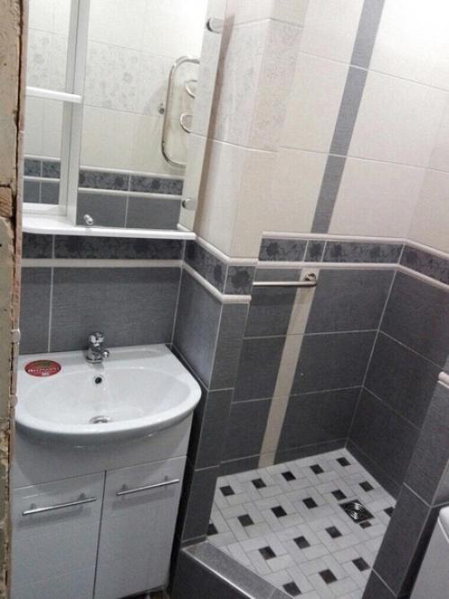 До и после ремонта ванной комнаты. 03