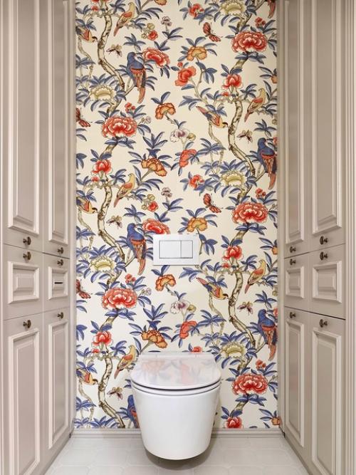 Элегантный интерьер, наполненный оттенками и принтами. 07