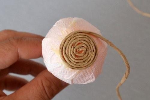 Маленькие корзиночки из шпагата. 03