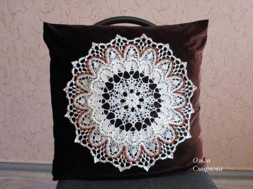 Декор подушек салфетками. 03