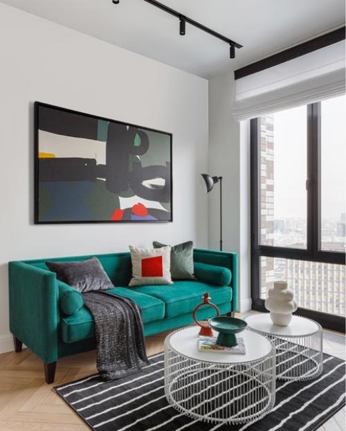 Реализованный интерьер квартиры, площадью 68 кв. 01