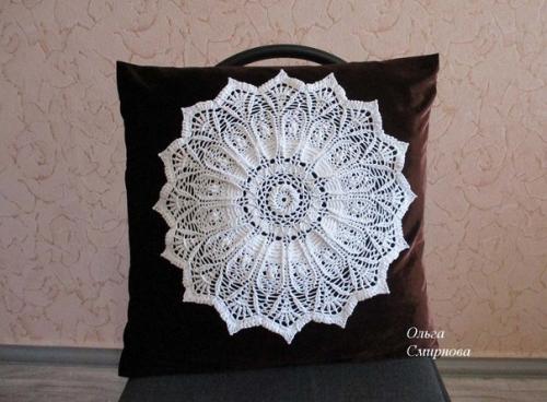 Декор подушек салфетками. 05