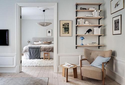 Светлая квартира в Гётеборге со свежими нотками в цветовой гамме. 02