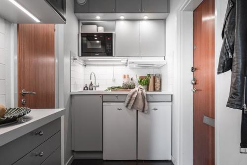 Скандинавский интерьер квартиры 24 кв. 05