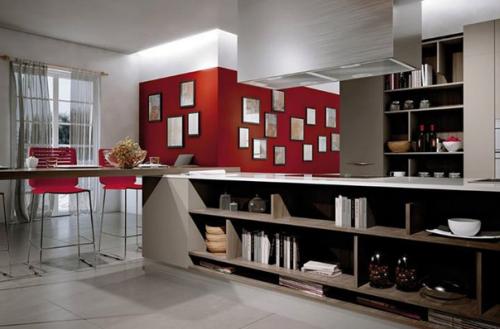 Кухня - студия привычное решение во многих интерьерах. 05