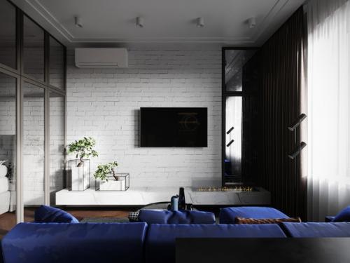 Оцените дизайн кухни гостиной. 04