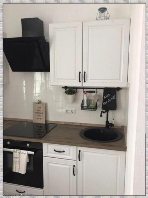 Интерьер кухни. В белом цвете. 01