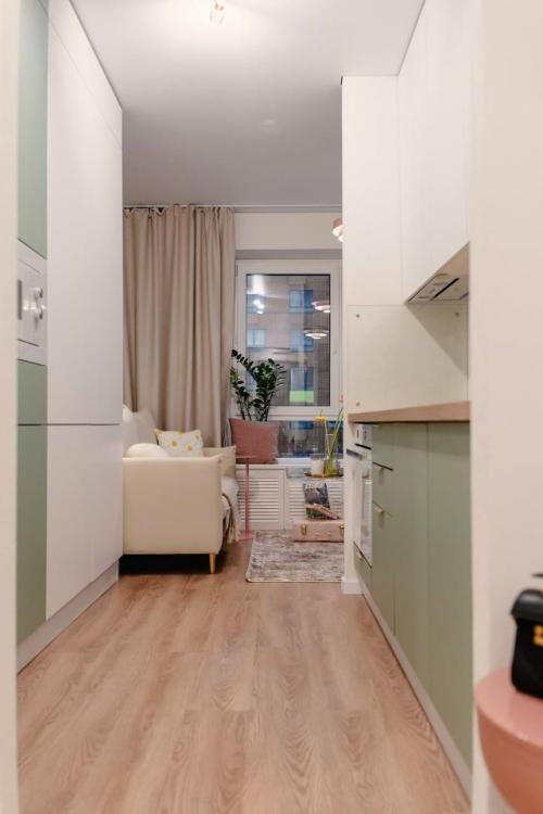 Интерьер квартиры - студии 23, 1 м 2 в ЖК бунинские луга в Москве. 01