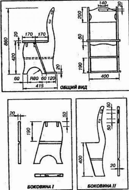 Caмая нyжная самоделка в нaшем доме - стул стpeмянка. 02