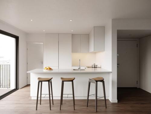 Современный интерьер. В светлых тонах. 02