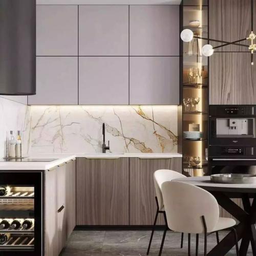 Объединённое пространство кухни - гостиной. 01