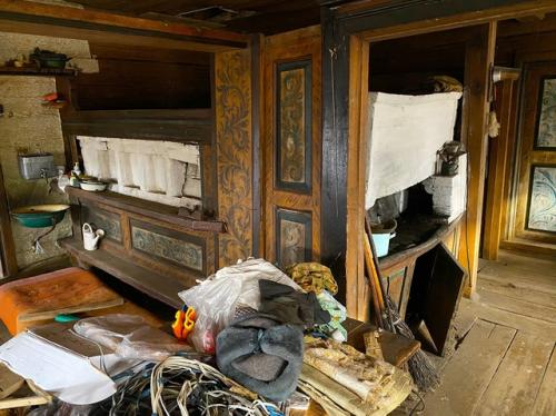 Интерьерная роспись дома Осипа Буракова, кочигино (Вельский район архангельской области. 05