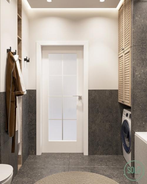 Санузел в проекте квартиры в стиле лофт. 04