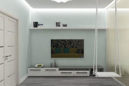 Этот авангардный и стильный интерьер, мы разработали для замечательной и креативной семейной пары. 02