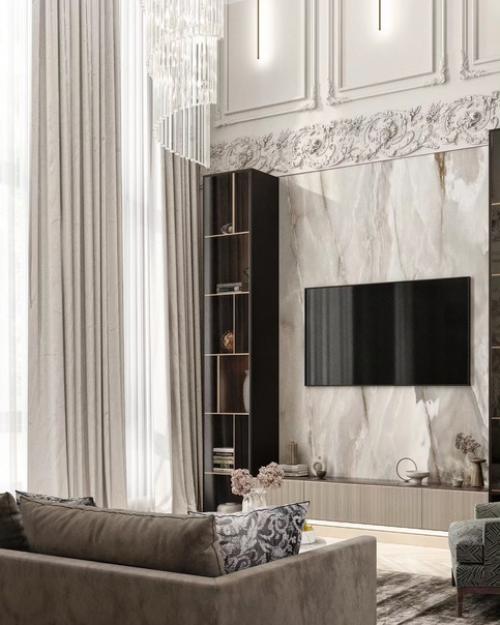 Восхитительная гостиная в частном доме города сочи. 02