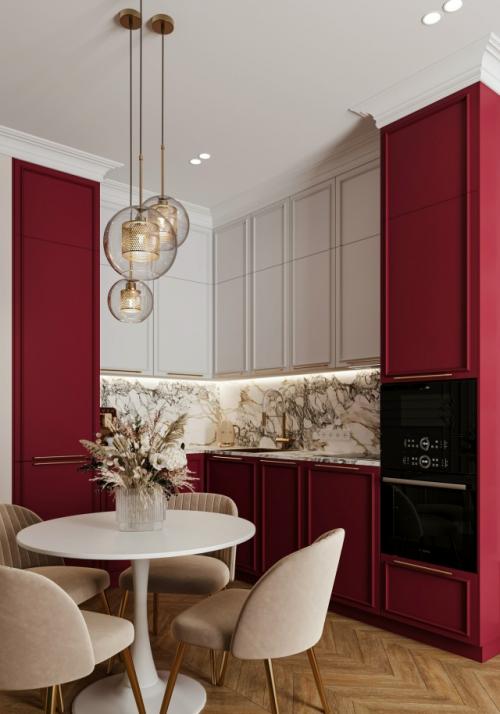 Эффектный проект 1-комнатной квартиры 48 м 2 в ЖК Will Towers в Москве. 04