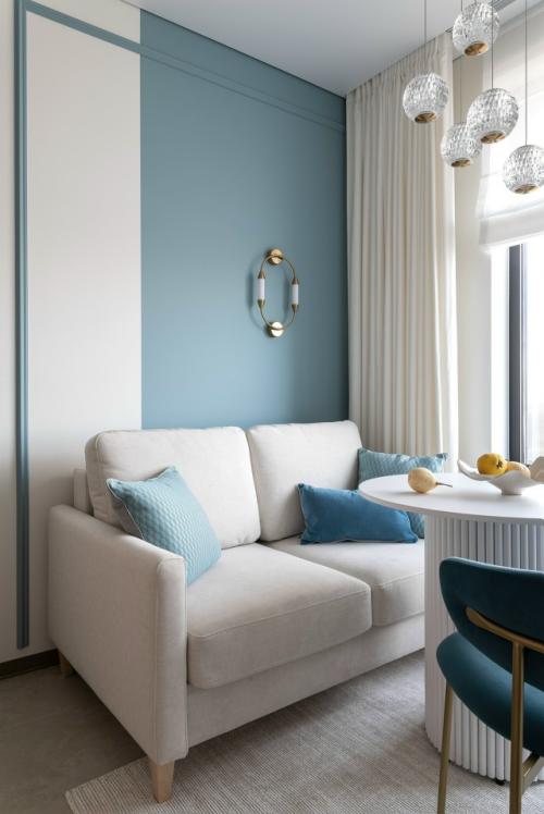 Дизайн 1-комнатной квартиры 33 м 2 в ЖК Level нагатинская в Москве. 04