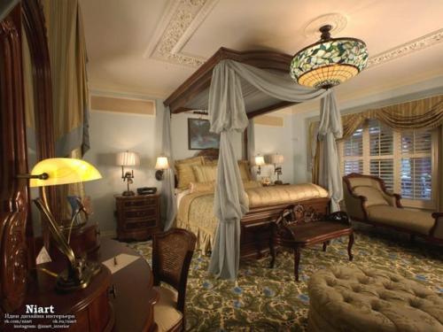 Дизайн спальни в английском стиле. 09