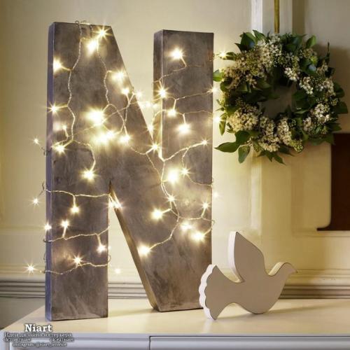 Гирлянда в интерьере. 01