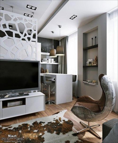 Проект интерьера квартиры - студии 30 кв. 04 Проект интерьера квартиры - студии 30 кв. 04