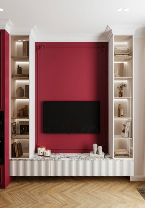 Эффектный проект 1-комнатной квартиры 48 м 2 в ЖК Will Towers в Москве. 07