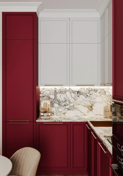 Эффектный проект 1-комнатной квартиры 48 м 2 в ЖК Will Towers в Москве. 05