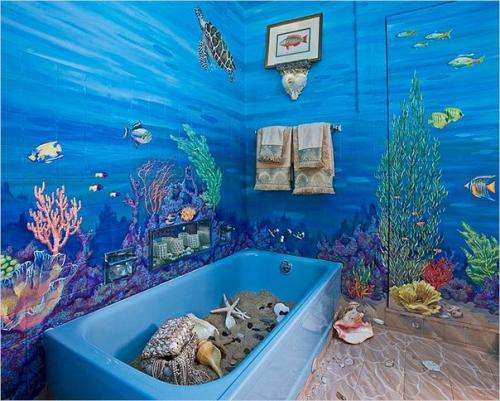 Отделка ванной пластиковыми панелями. 06