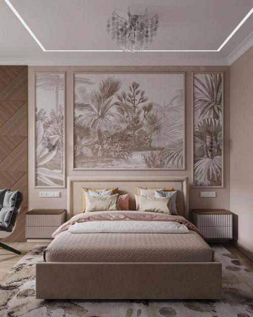Дизайн спальни в современном классическом стиле. 01