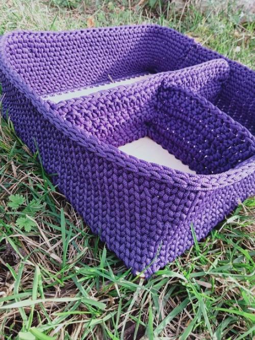 Корзина - органайзер ручной работы для декора дома и организации хранения. 01