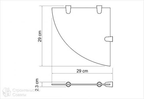 Как сделать угловую полку. 07
