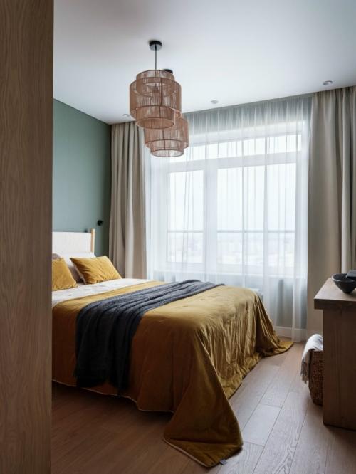 Интерьер однокомнатной квартиры 38 м 2 в ЖК лучи в Москве. 09