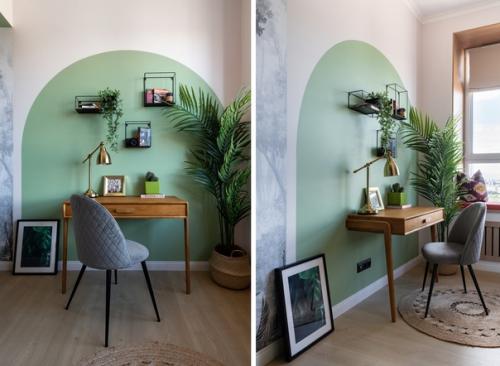 Крохотная квартира с очень жизнерадостным интерьером. 04