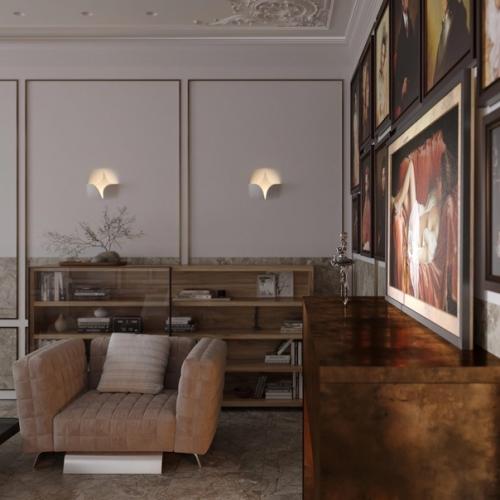 Новое прочтение классического интерьера в проекте гостиной. 05