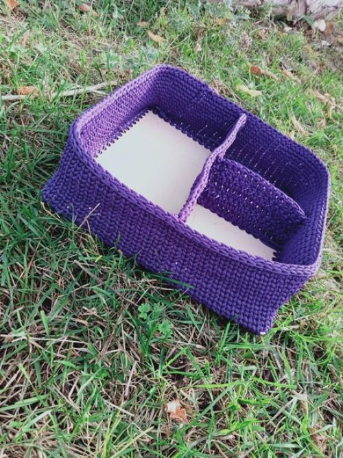 Корзина - органайзер ручной работы для декора дома и организации хранения. 04