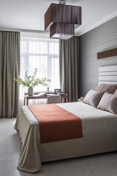 Экологичный интерьер в серо-зеленых тонах. 04