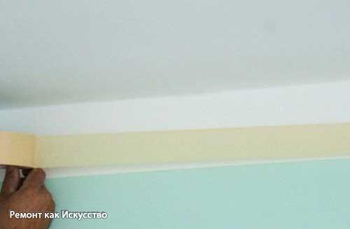 Потолочный плинтус - как клеить. 03