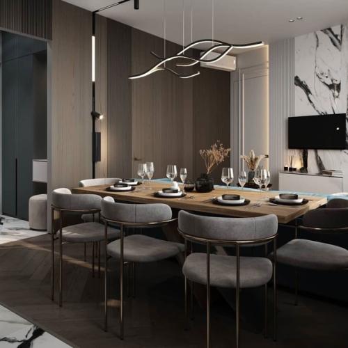 Кухня - гостиная, чаще рассматривается как актуальный вариант для владельцев больших площадей - квартир или частных домов. 03