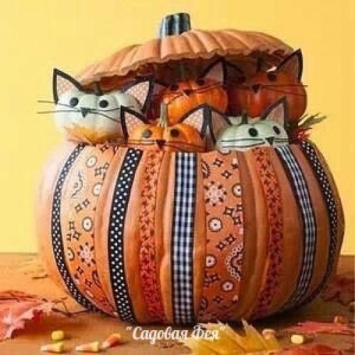 Самый осенний декор: мы украшаем интерьер тыквами. 08