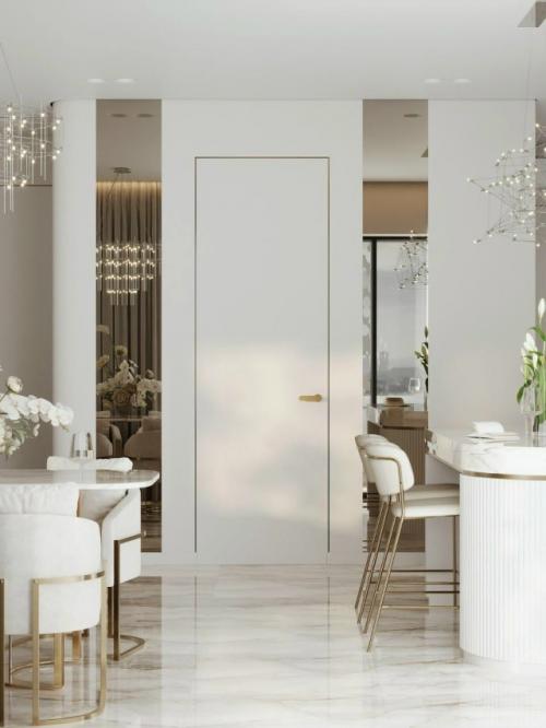 Интерьер кухни - гостиной в современном стиле. 07