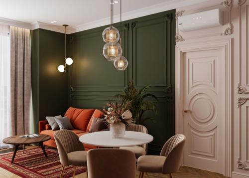 Эффектный проект 1-комнатной квартиры 48 м 2 в ЖК Will Towers в Москве. 03