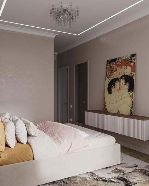 Дизайн спальни в современном классическом стиле. 04