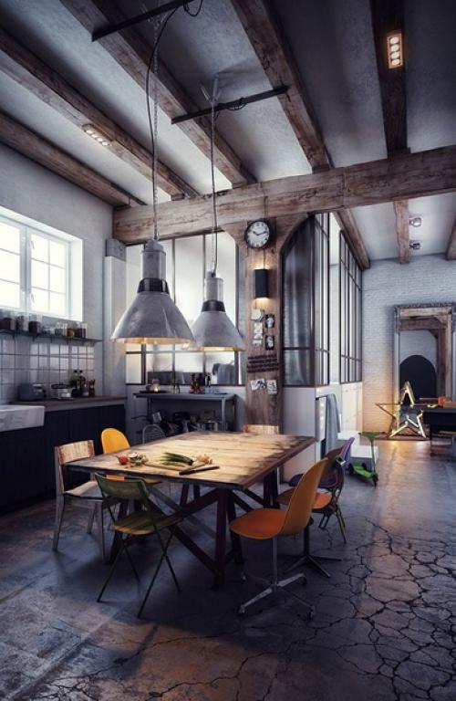 Интерьеры домов в стиле лофт. 01 Интерьеры домов в стиле лофт. 01