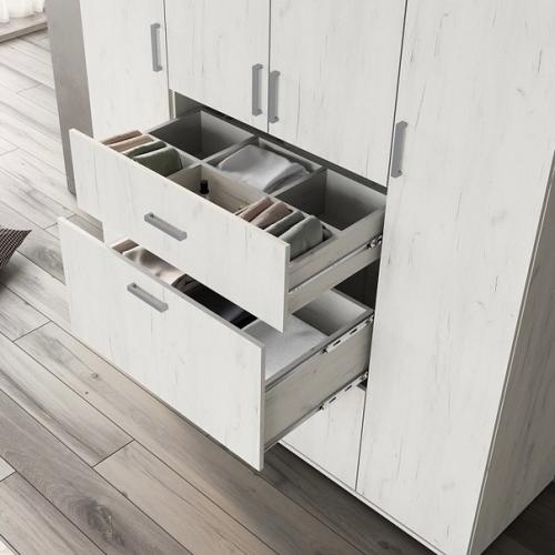 Комбинированный шкаф Нельсон-3 станет незаменимой деталью интерьера вашей спальни, гостиной или прихожей. 01