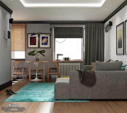 Дизайн квартиры в хрущевке 44, 52 2, 96 кв. 02