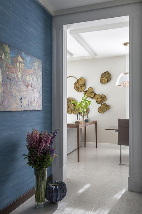 Экологичный интерьер в серо-зеленых тонах. 02