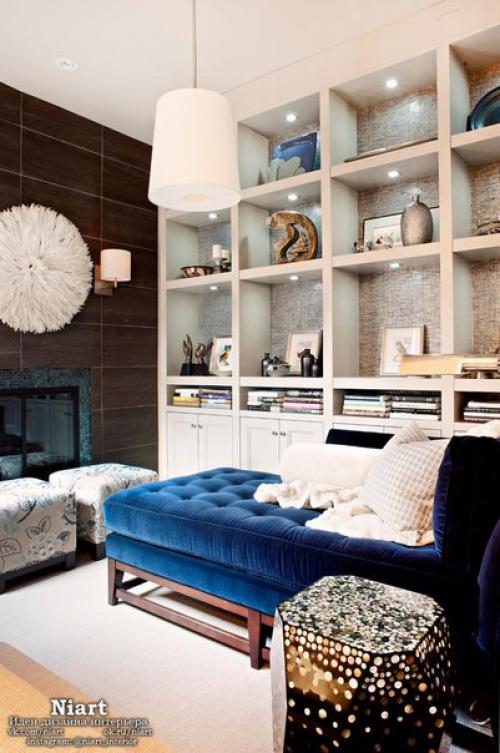 Как расположить элементы декора на полках и стеллажах? 07