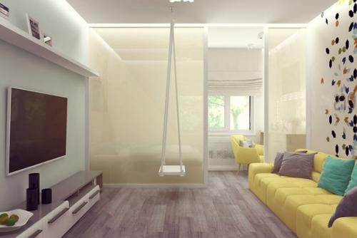 Этот авангардный и стильный интерьер, мы разработали для замечательной и креативной семейной пары. 01