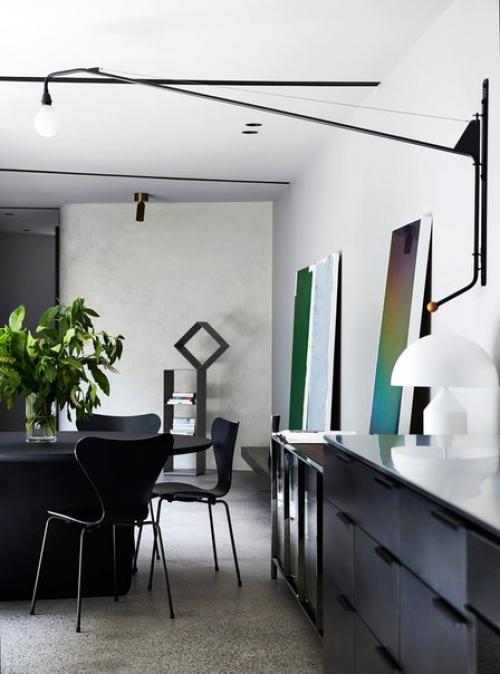 Декор дома в тёмных тонах в Австралии. 03