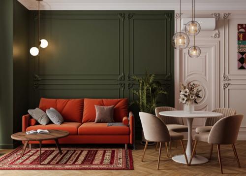 Эффектный проект 1-комнатной квартиры 48 м 2 в ЖК Will Towers в Москве. 02